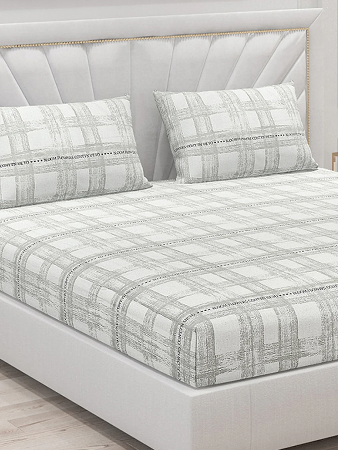 130 GSM Polyester Double Bed Bedsheet with 2 Pillow Covers - Image 5