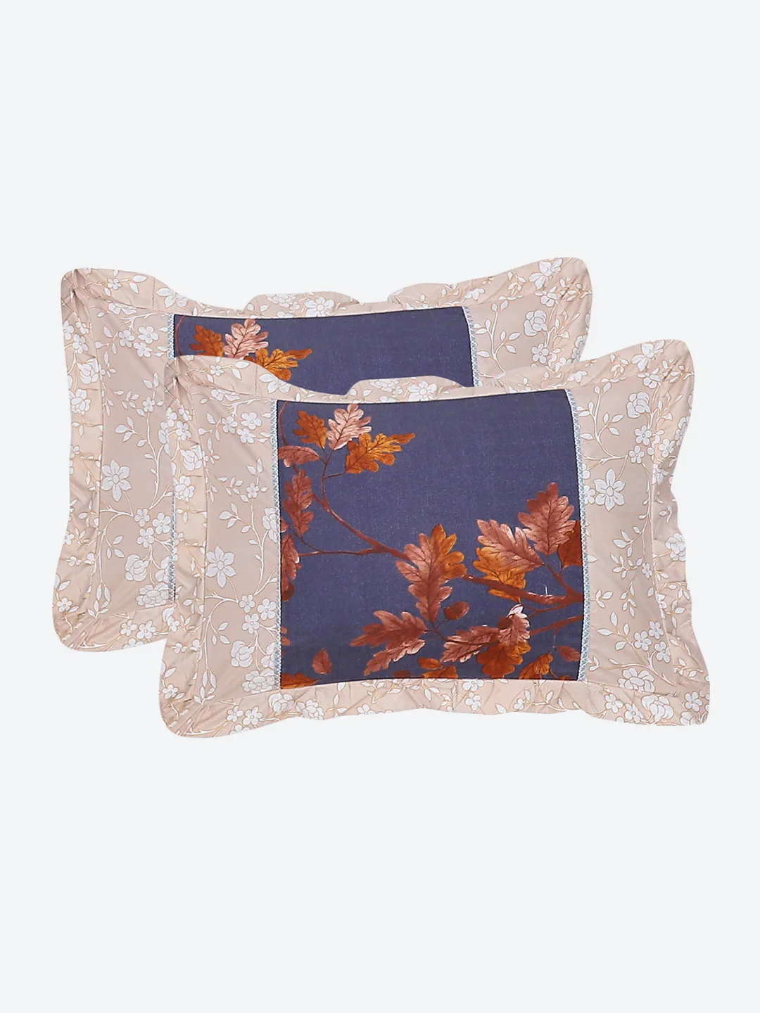 130 GSM Polyester Double Bed Bedsheet with 2 Pillow Covers - Image 8