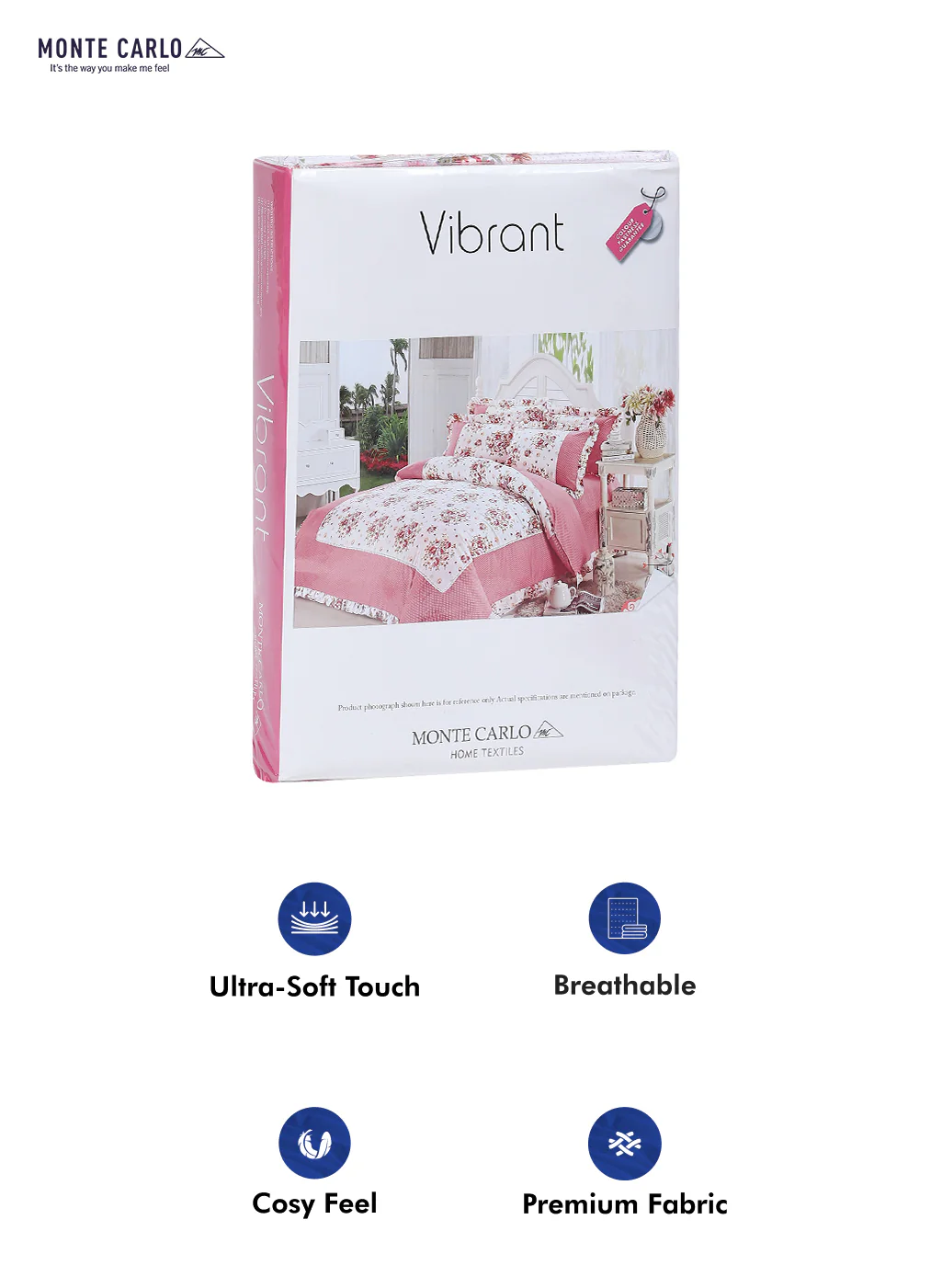 130 GSM Polyester Double Bed Bedsheet with 2 Pillow Covers - Image 10