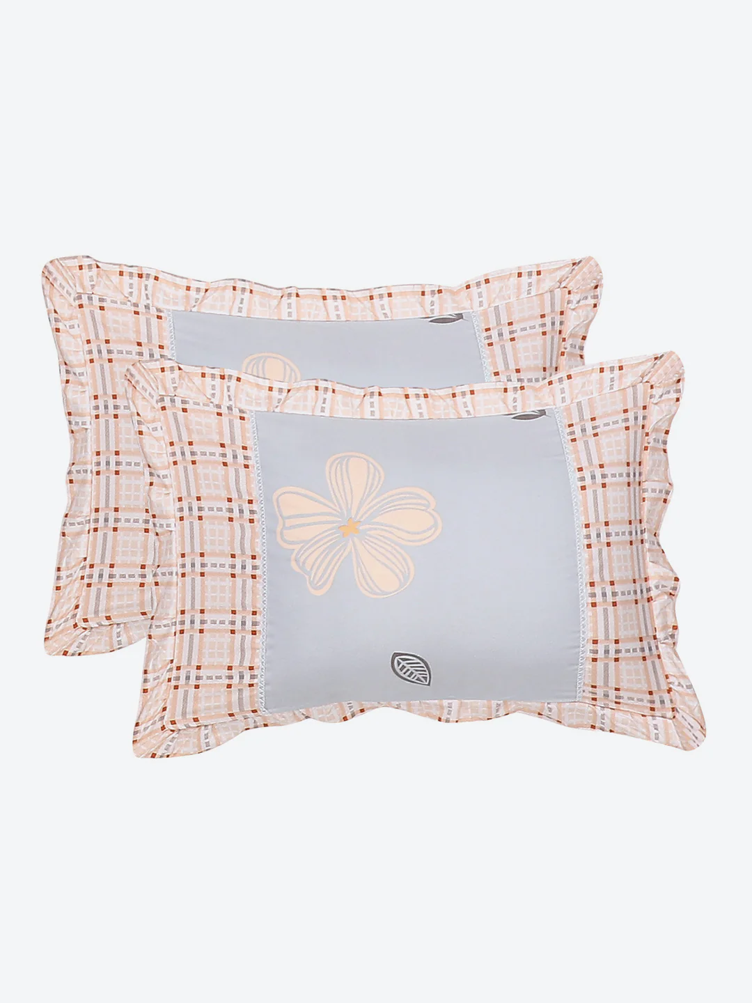 130 GSM Polyester Double Bed Bedsheet with 2 Pillow Covers - Image 8