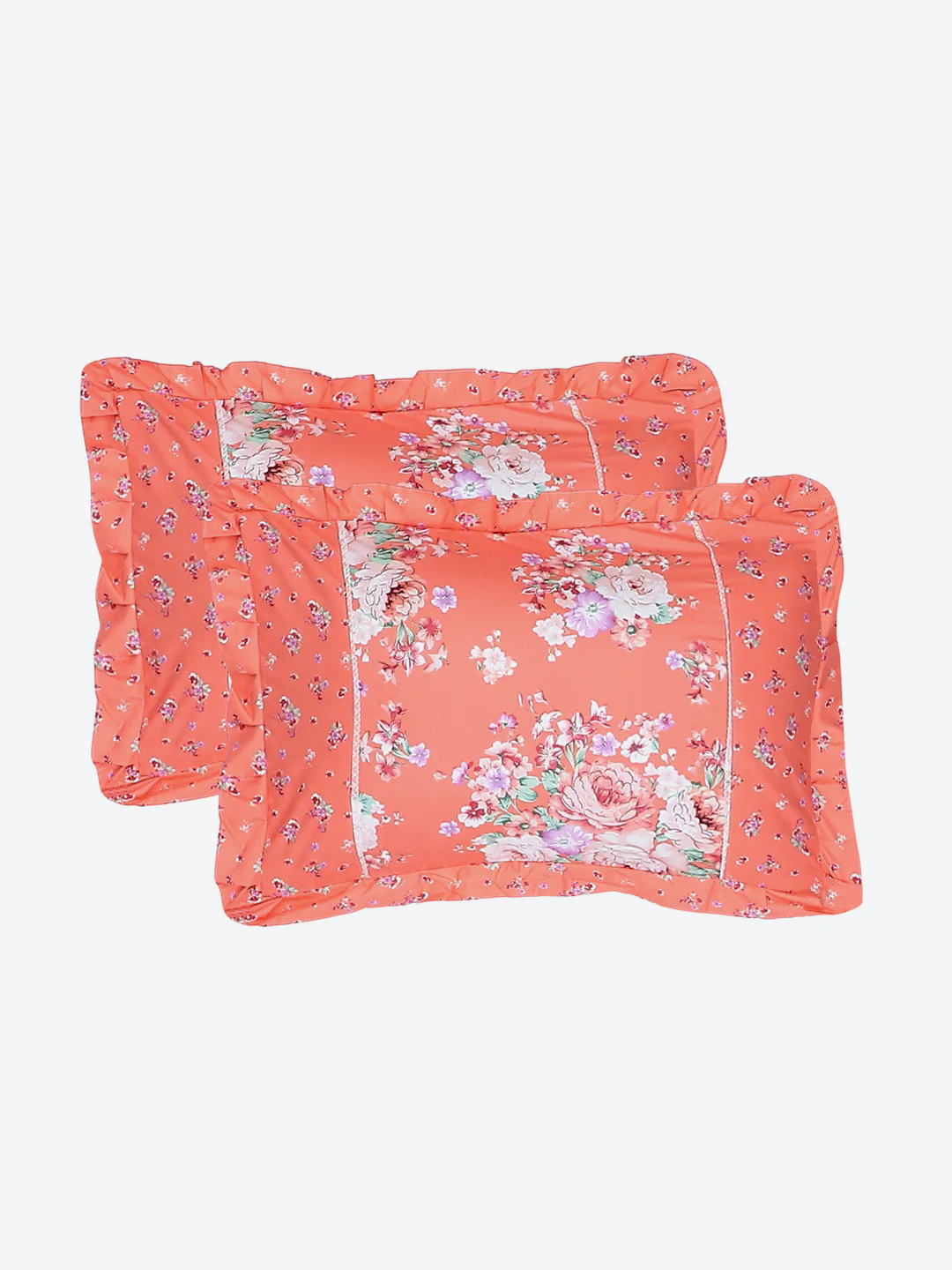 130 GSM Polyester Double Bed Bedsheet with 2 Pillow Covers - Image 8