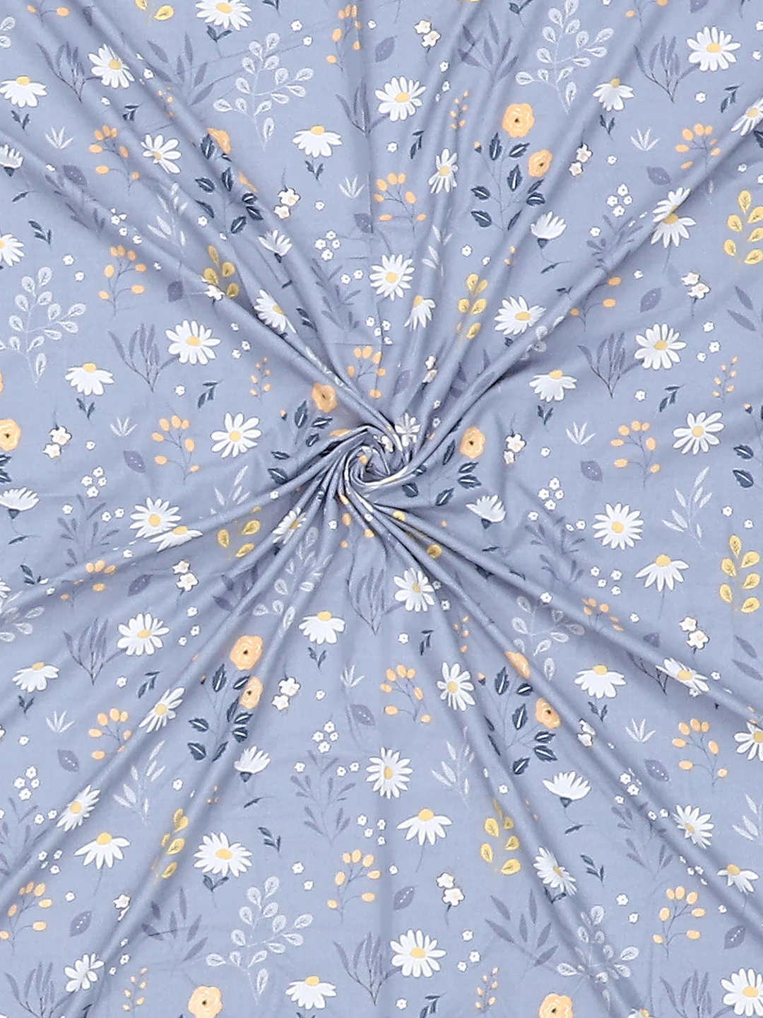 130 GSM Polyester Double Bed Bedsheet with 2 Pillow Covers - Image 9