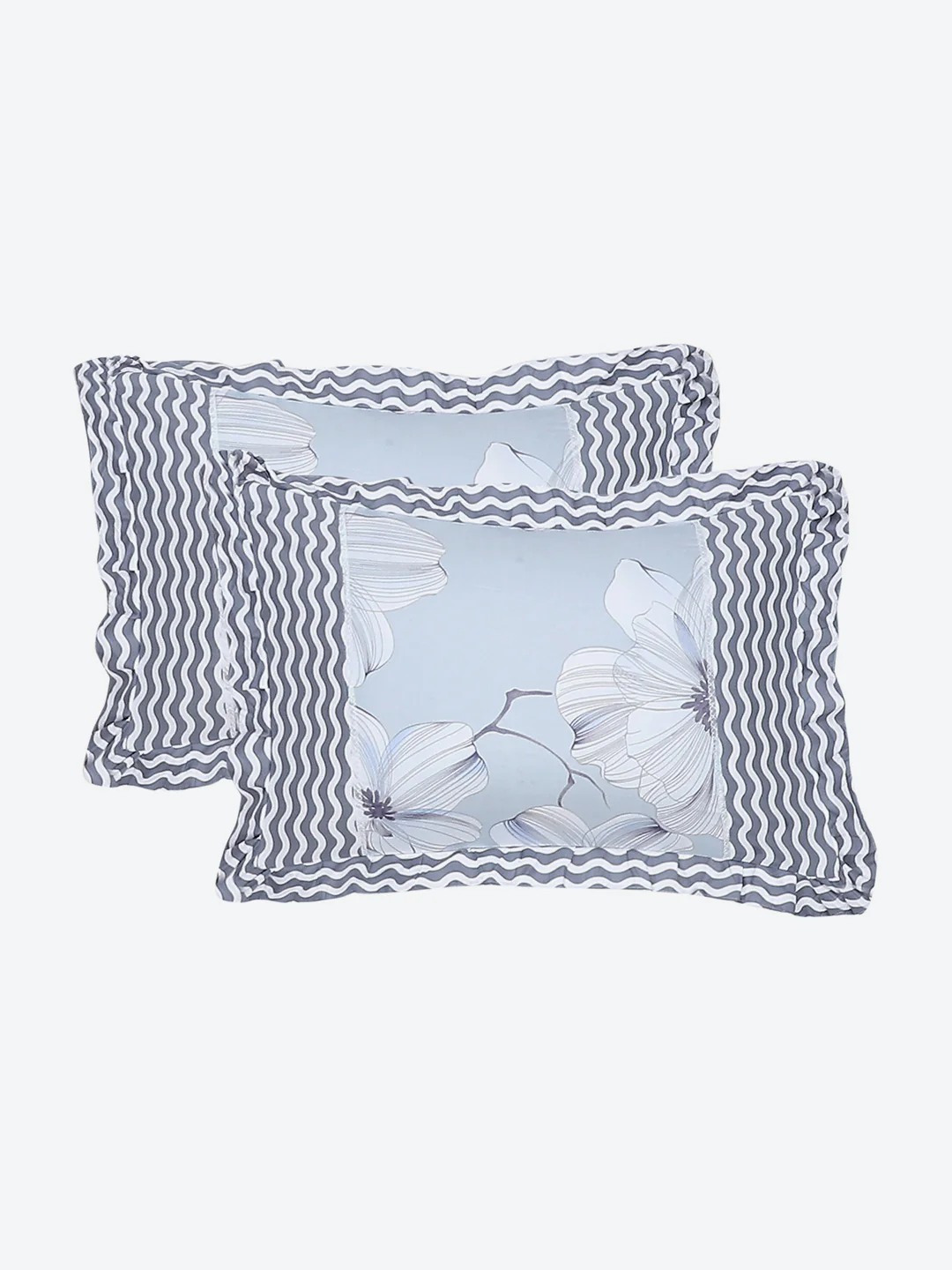 130 GSM Polyester Double Bed Bedsheet with 2 Pillow Covers - Image 8