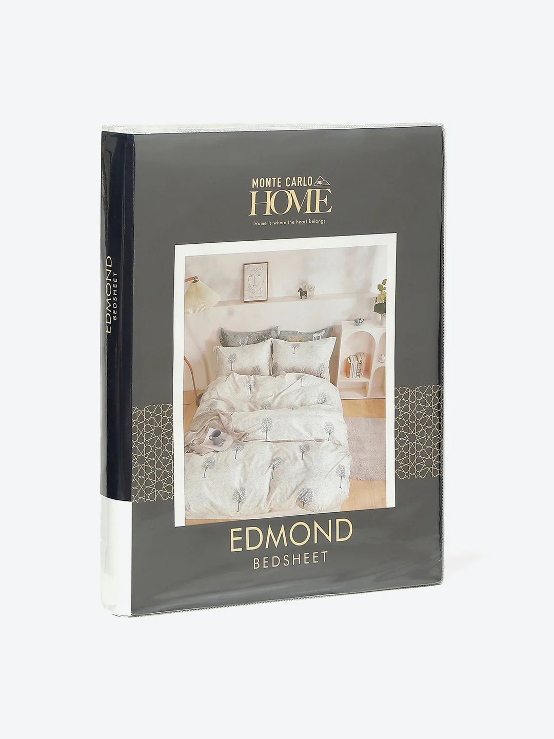 130 GSM Polyester Double Bed 1 Bedsheet with 2 Pillow Covers (Edmond) - Image 9