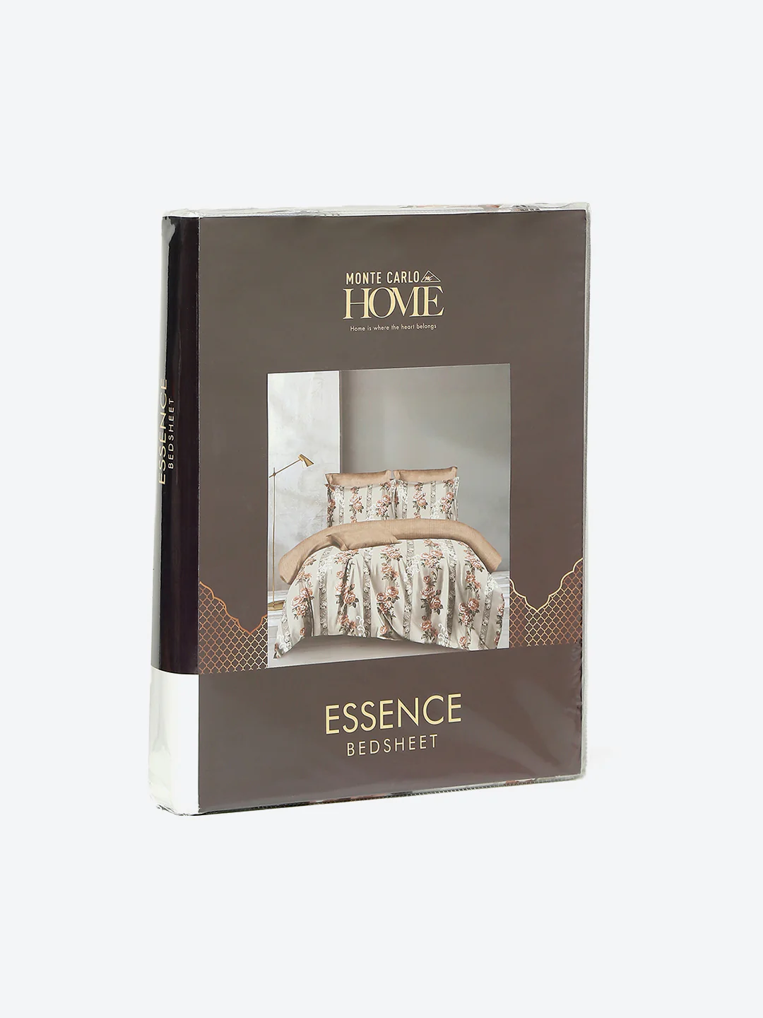 130 GSM Polyester Double Bed 1 Bedsheet with 2 Pillow Covers (Essence) - Image 9