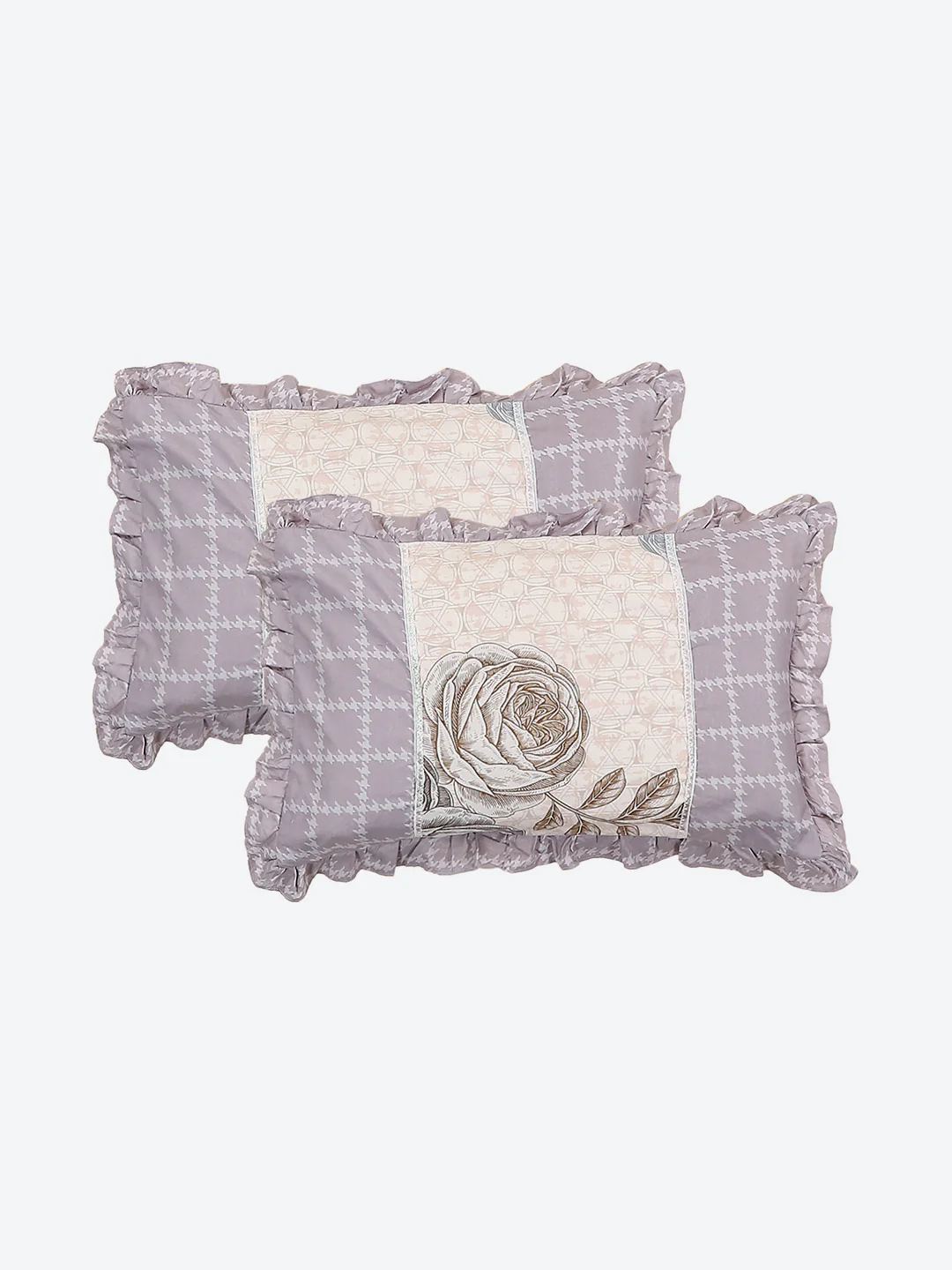 130 GSM Polyester Double Bed 1 Bedsheet with 2 Pillow Covers (Essence) - Image 7