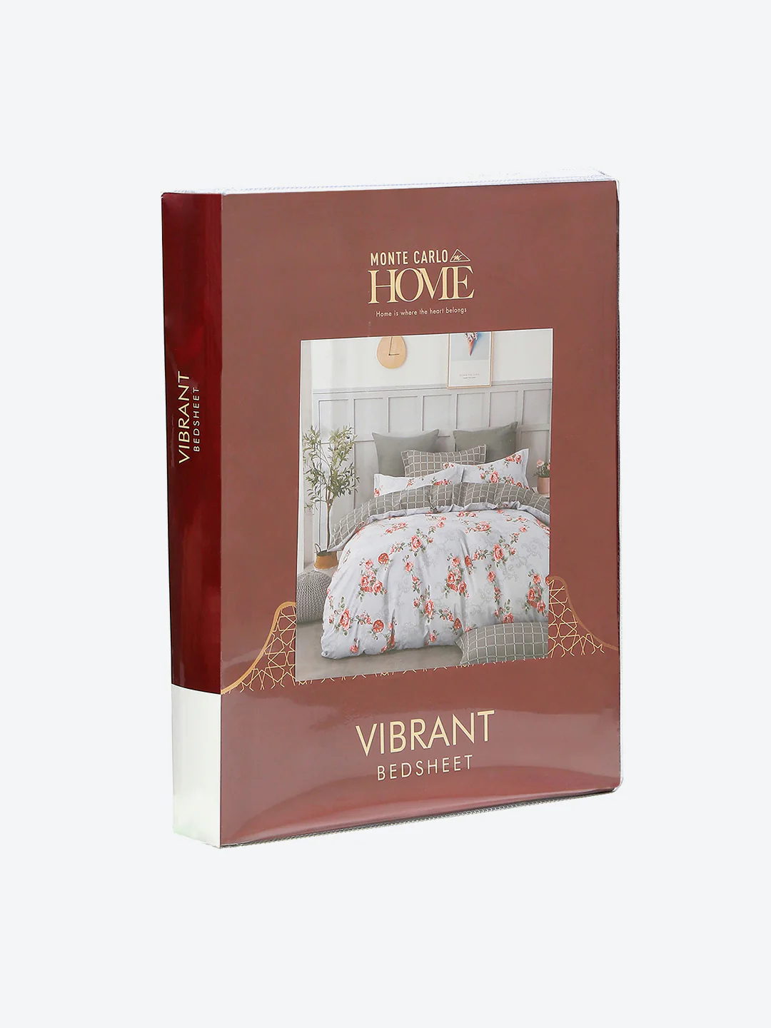 130 GSM Polyester Double Bed 1 Bedsheet with 2 Pillow Covers (Vibrant) - Image 9