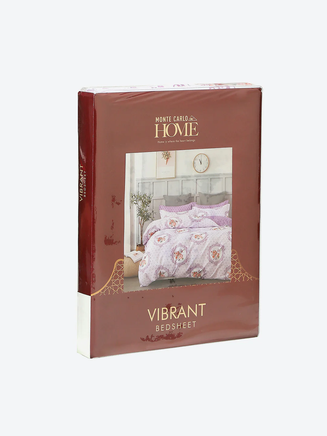 130 GSM Polyester Double Bed 1 Bedsheet with 2 Pillow Covers (Vibrant) - Image 9