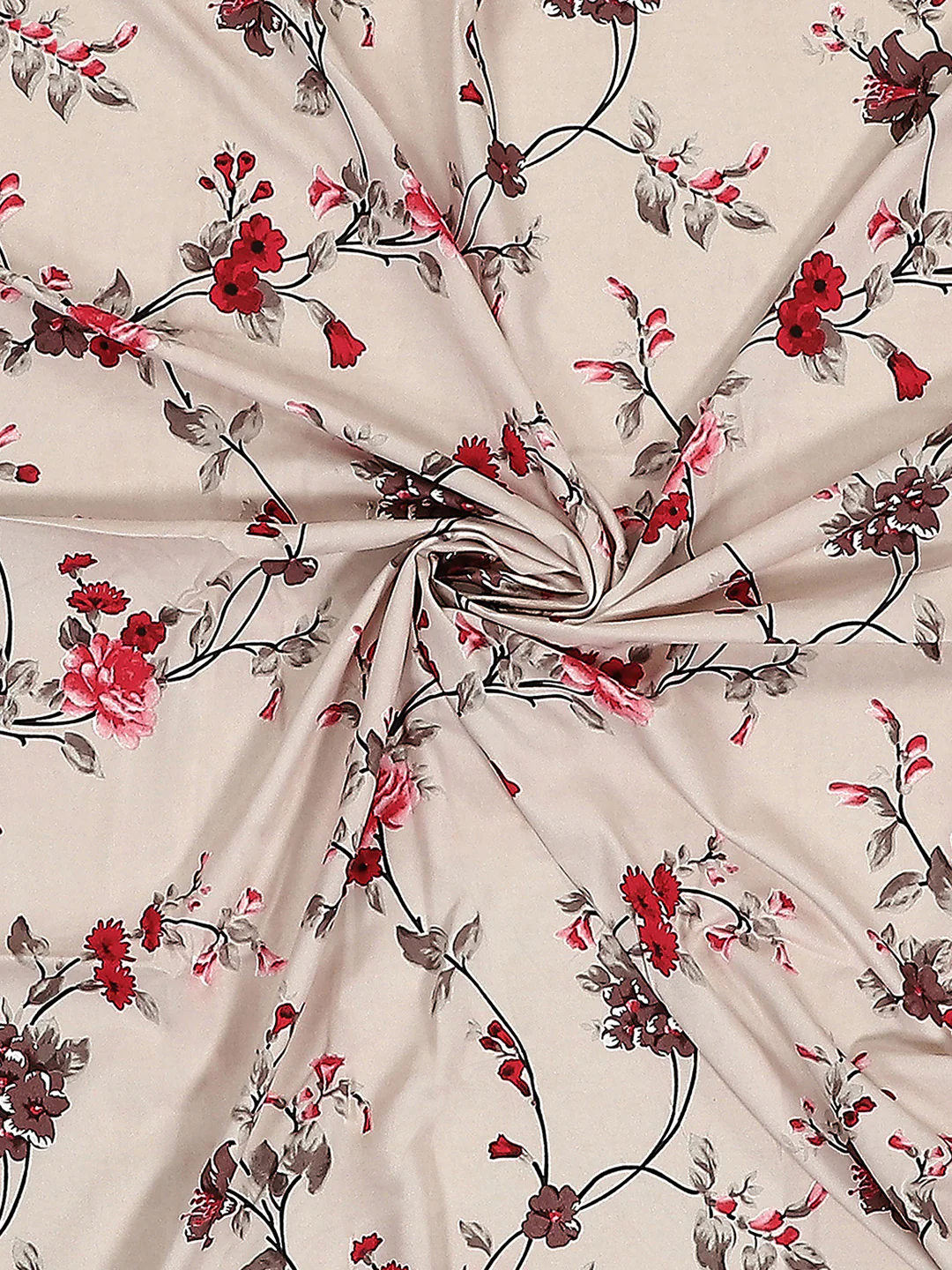 130 GSM Polyester Double Bed 1 Bedsheet with 2 Pillow Covers (Vibrant) - Image 8