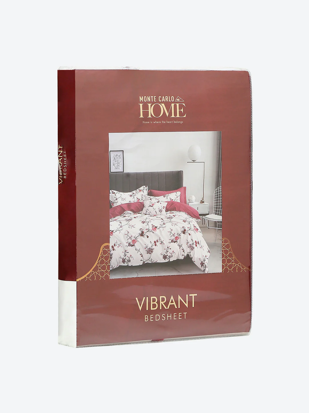 130 GSM Polyester Double Bed 1 Bedsheet with 2 Pillow Covers (Vibrant) - Image 9
