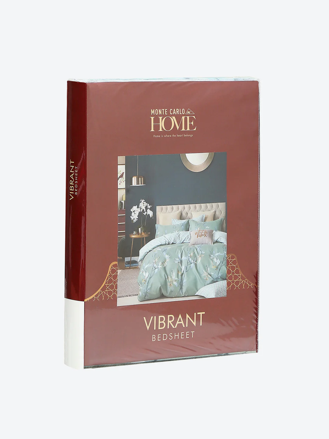 130 GSM Polyester Double Bed 1 Bedsheet with 2 Pillow Covers (Vibrant) - Image 9