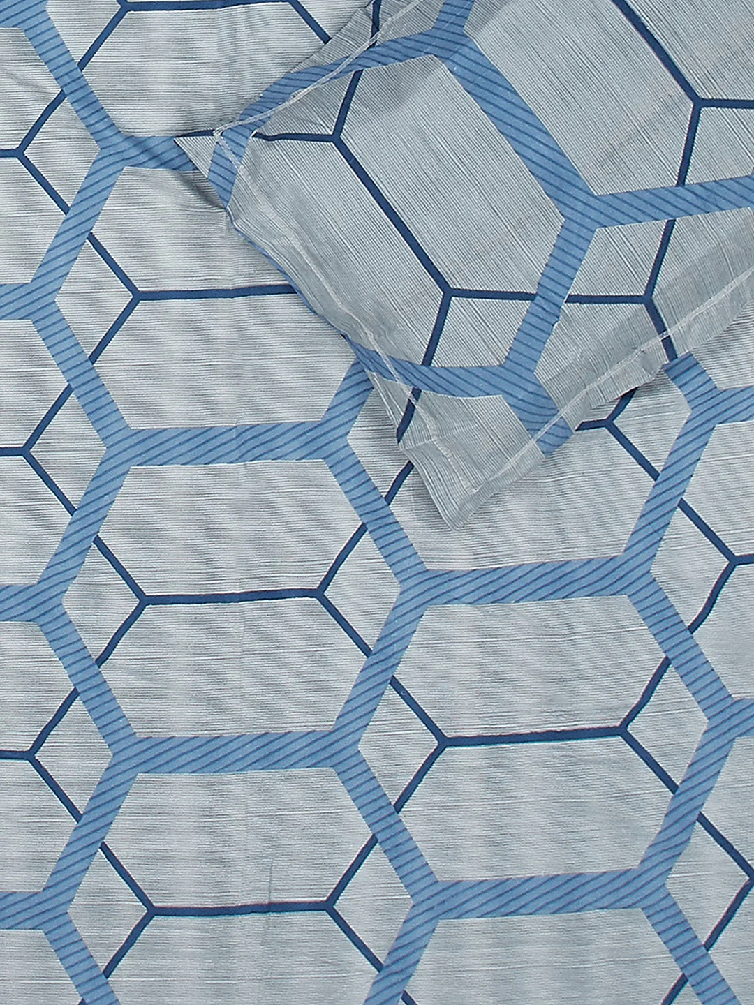 130 GSM Polyester King Size 1 Bedsheet with 2 Pillow Covers (Royal King) - Image 5