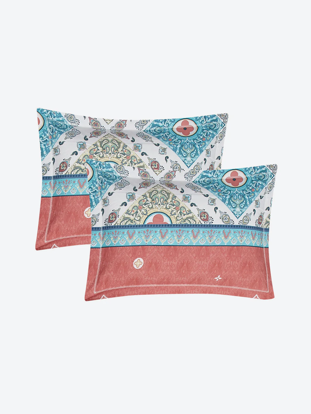 130 GSM Polyester King Size 1 Bedsheet with 2 Pillow Covers (Royal King) - Image 7