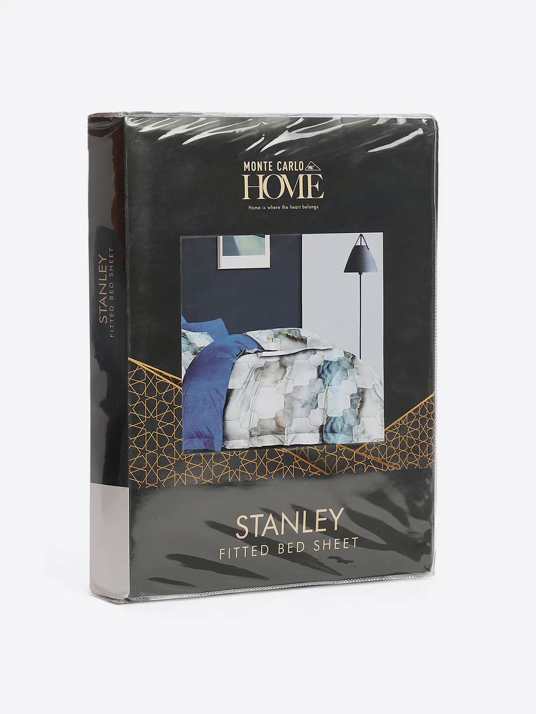 130 GSM Polyester King Size 1 Bedsheet with 2 Pillow Covers (Stanley) - Image 10