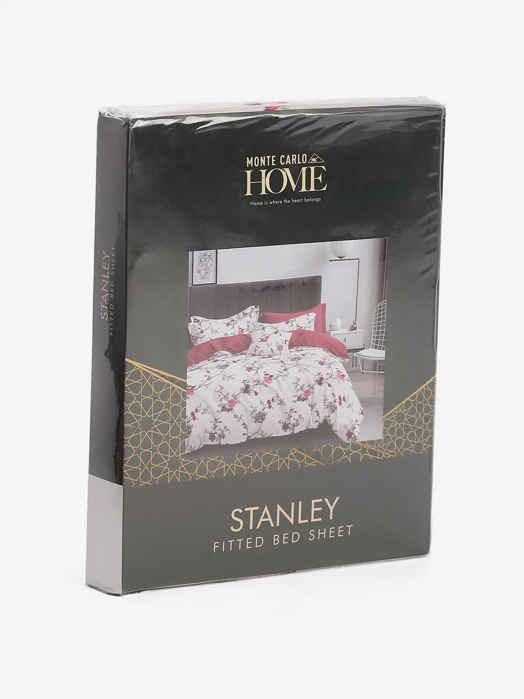 130 GSM Polyester King Size 1 Bedsheet with 2 Pillow Covers (Stanley) - Image 10