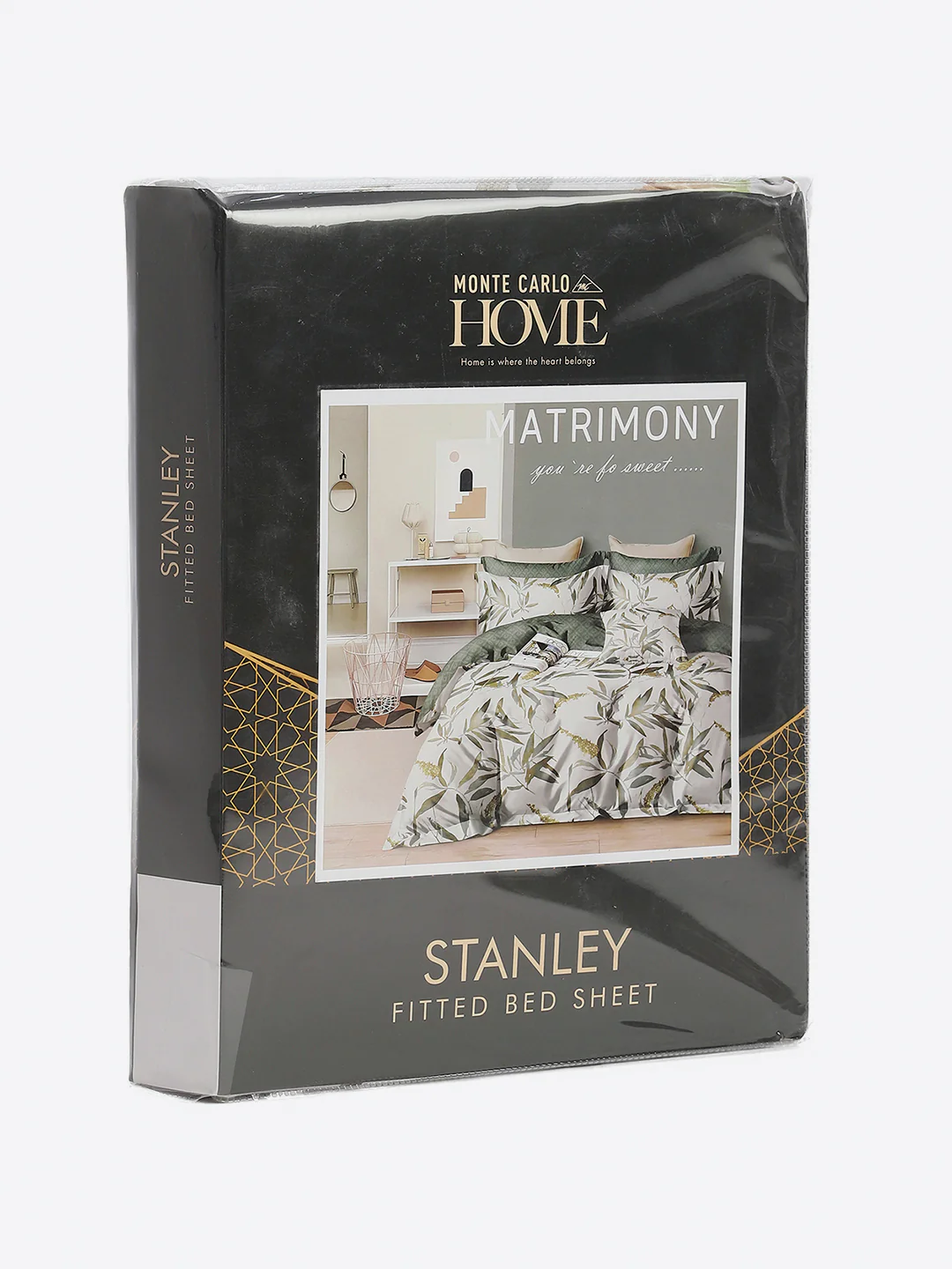 130 GSM Polyester King Size 1 Bedsheet with 2 Pillow Covers (Stanley) - Image 10