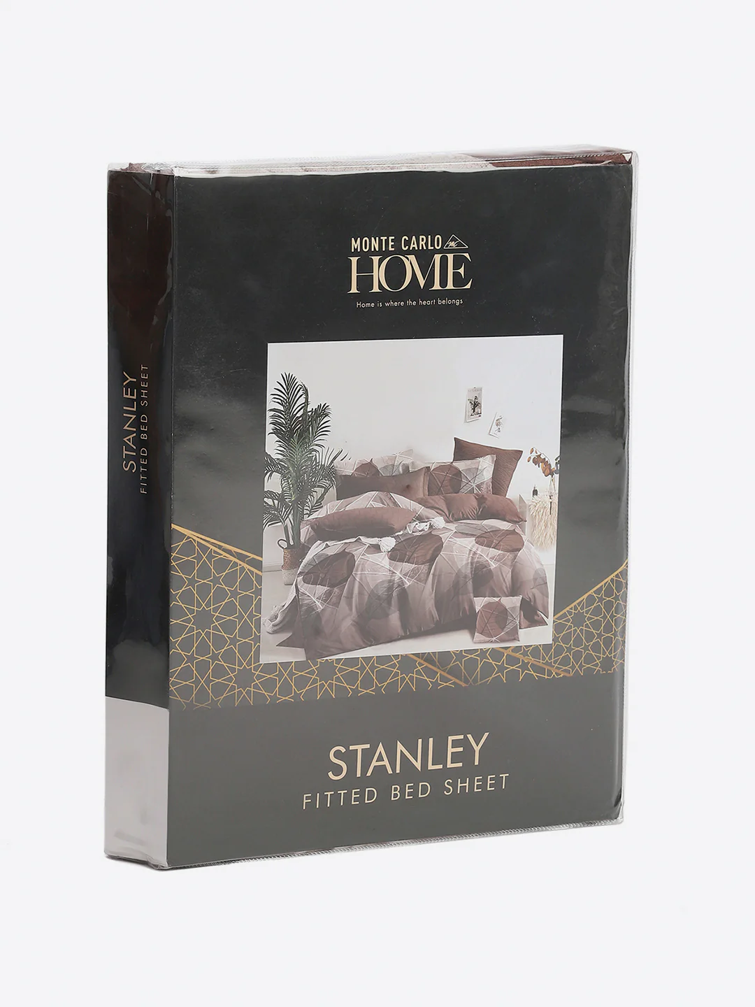 130 GSM Polyester King Size 1 Bedsheet with 2 Pillow Covers (Stanley) - Image 10