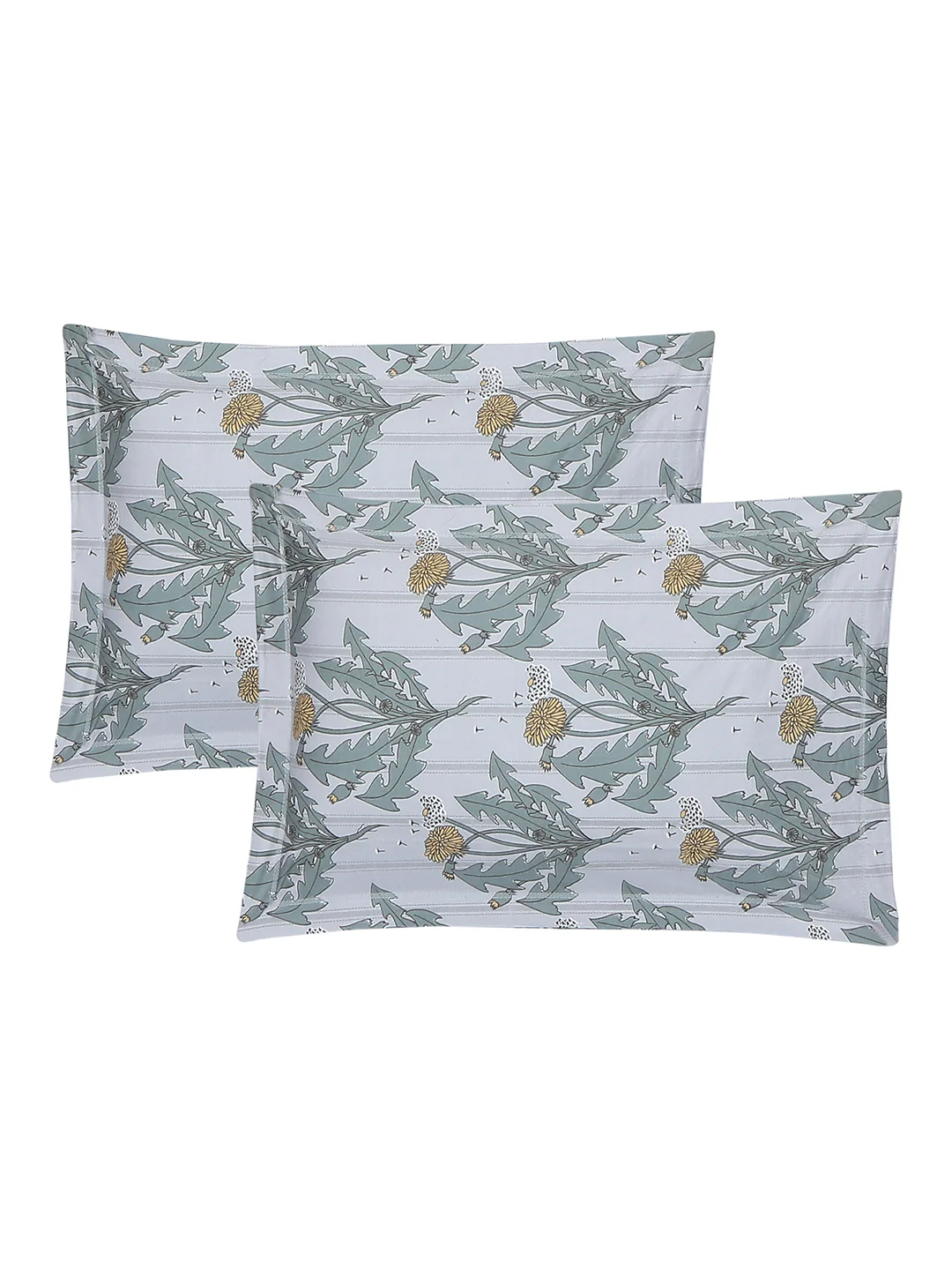 130 GSM Polyester King Size 1 Bedsheet with 2 Pillow Covers (Stanley Gold) - Image 7