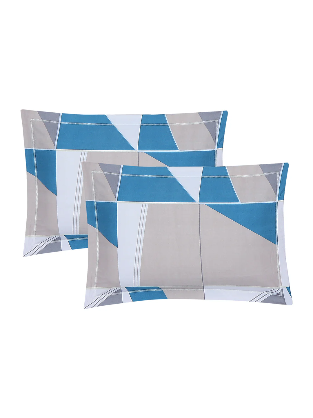 130 GSM Polyester King Size 1 Bedsheet with 2 Pillow Covers (Stanley Gold) - Image 7