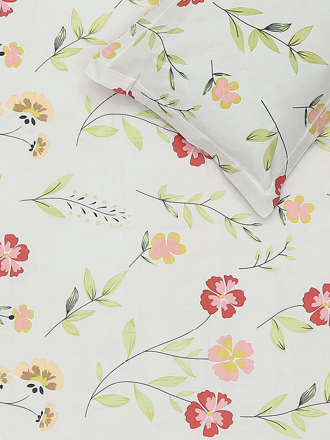 130 GSM Polyester Single Bedsheet with 1 Pillow Cover (Decoy) - Image 5