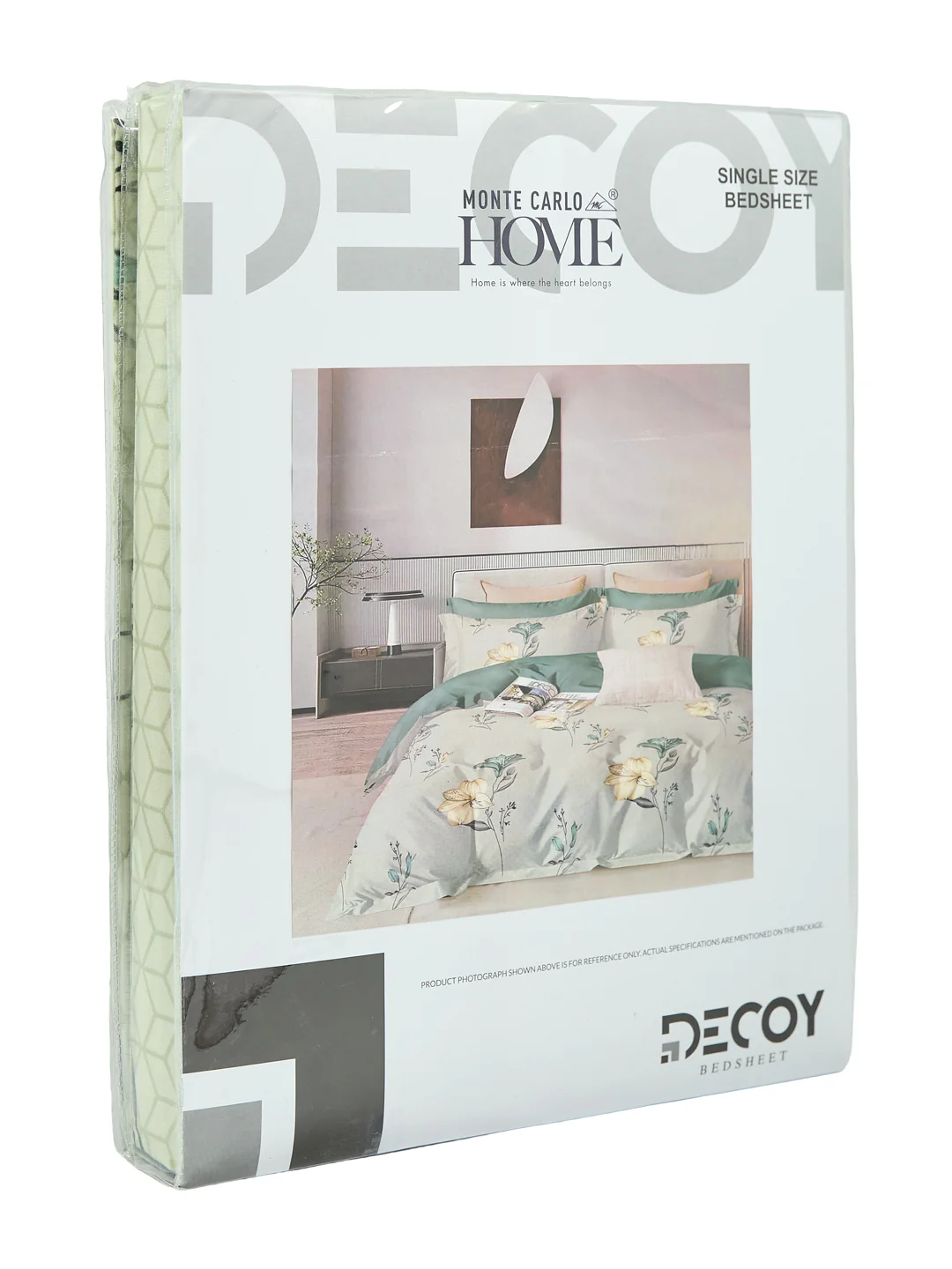 130 GSM Polyester Single Bed Bedsheet with 1 Pillow Cover Decoy Collection - Image 11
