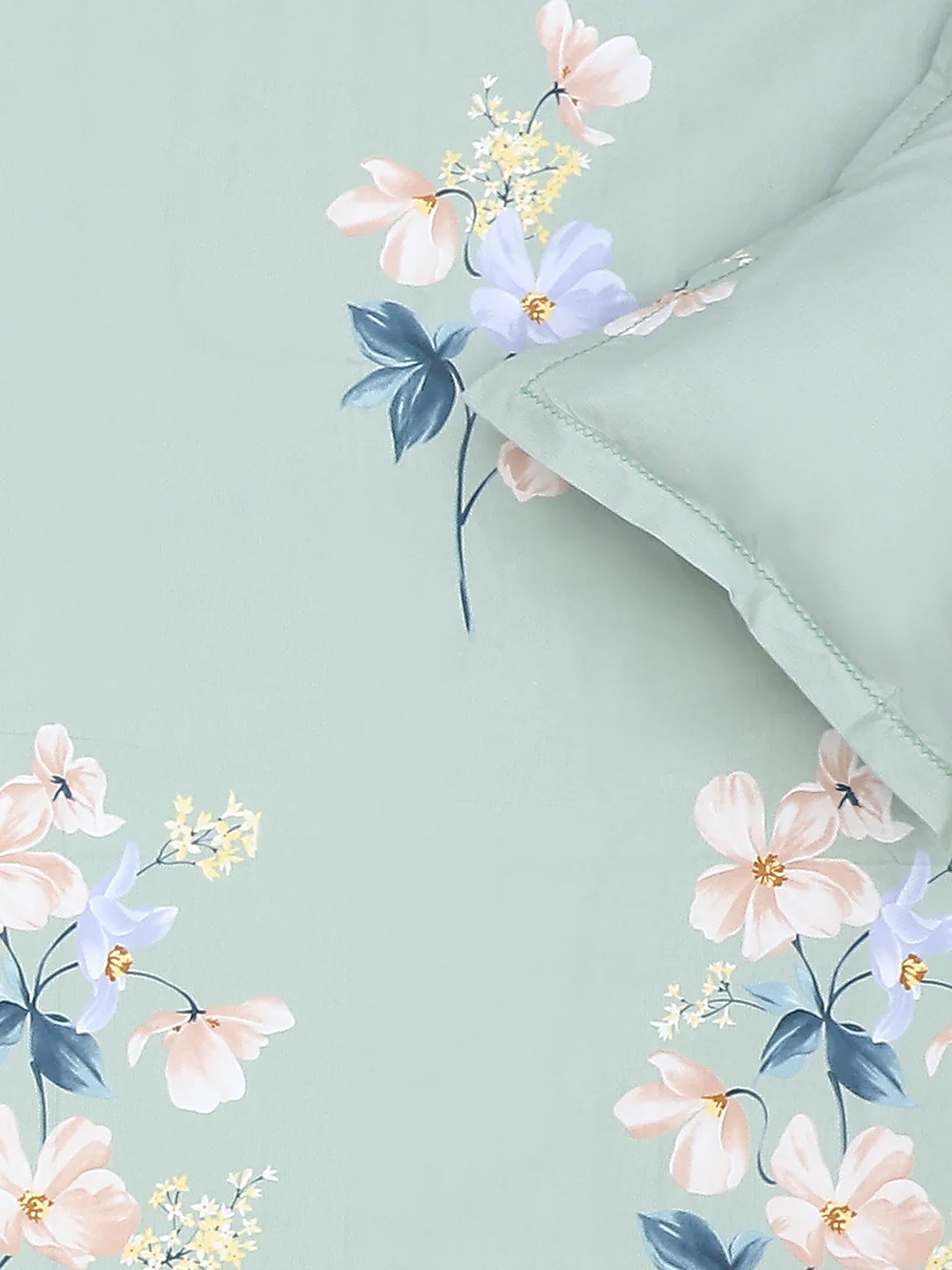 140 GSM Polyester Double Bed Bedsheet with 2 Pillow Covers - Image 6