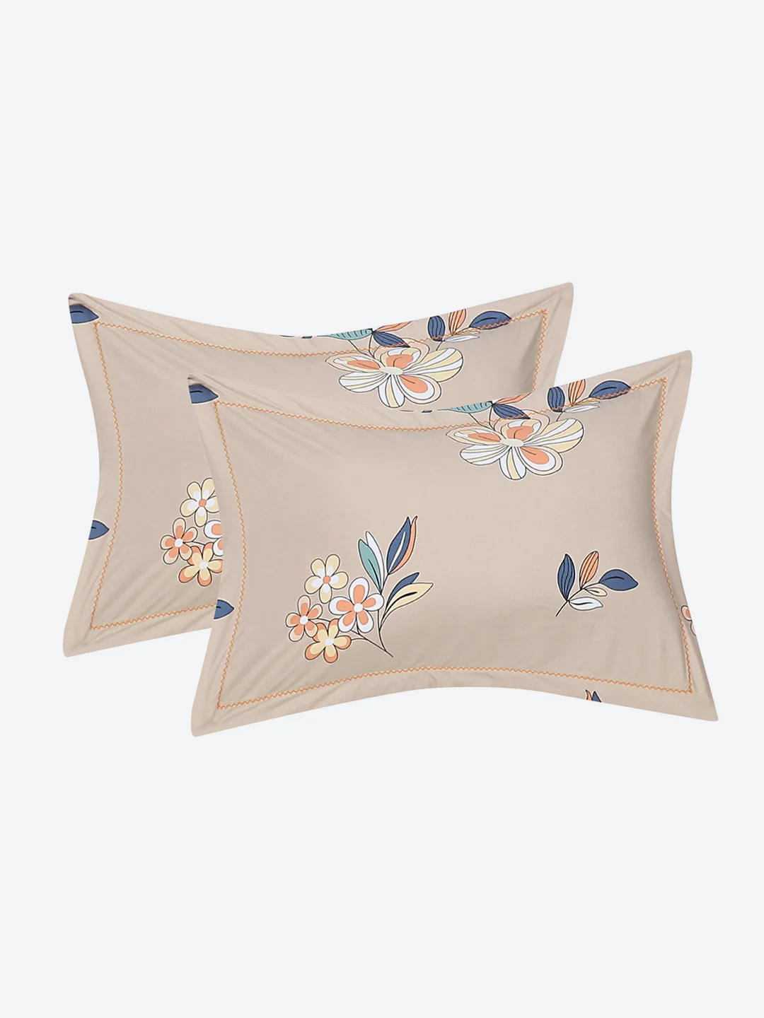 140 GSM Polyester Double Bed Bedsheet with 2 Pillow Covers - Image 8