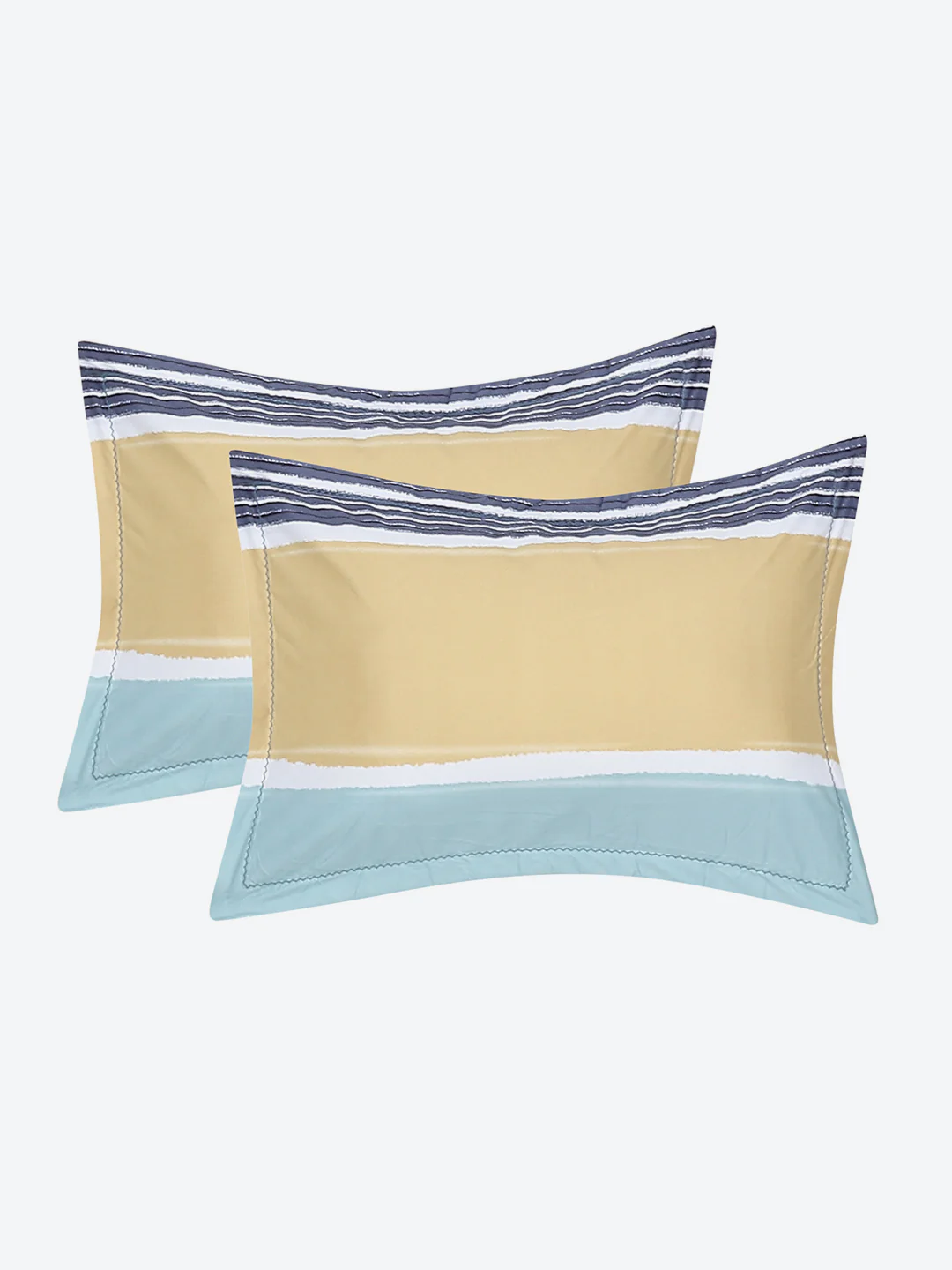 140 GSM Polyester Double Bed Bedsheet with 2 Pillow Covers - Image 8