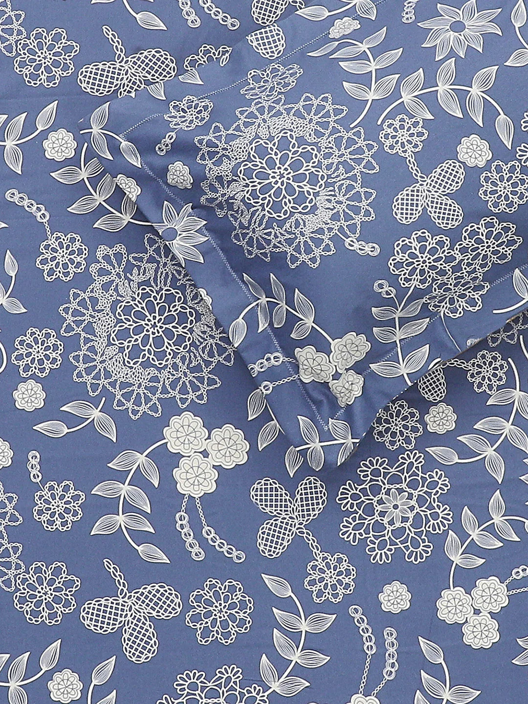 140 TC Cotton Double Bed Bedsheet with 2 Pillow Covers - Image 6