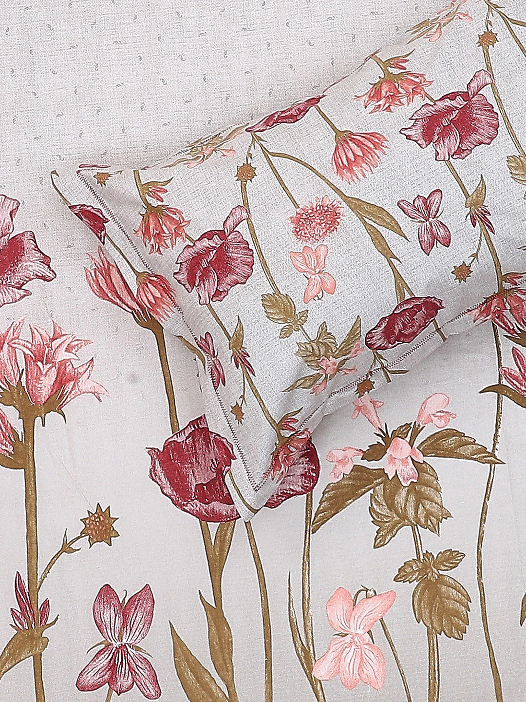 140 TC Cotton Double Bed Bedsheet with 2 Pillow Covers - Image 6