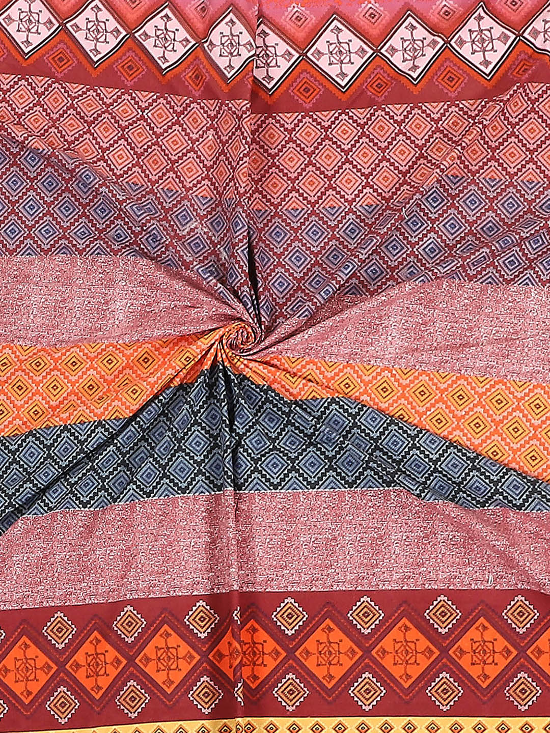 144 TC Cotton Double Bed 1 Bedsheet with 2 Pillow Covers (Fashnik) - Image 8