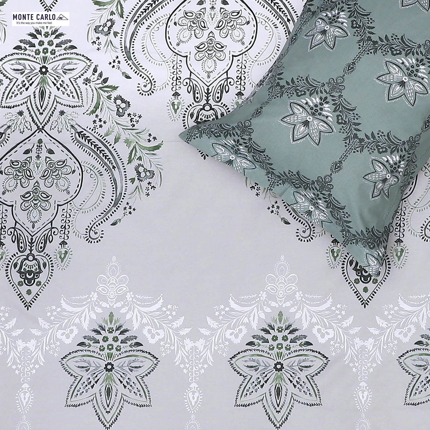 144 TC Cotton Double Bedsheet with 2 Pillow Covers - Image 5