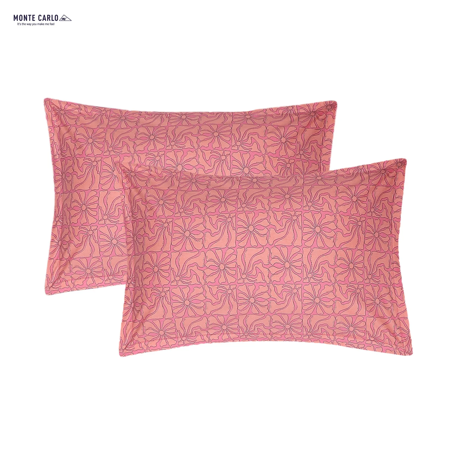 144 TC Cotton Double Bedsheet with 2 Pillow Covers - Image 7