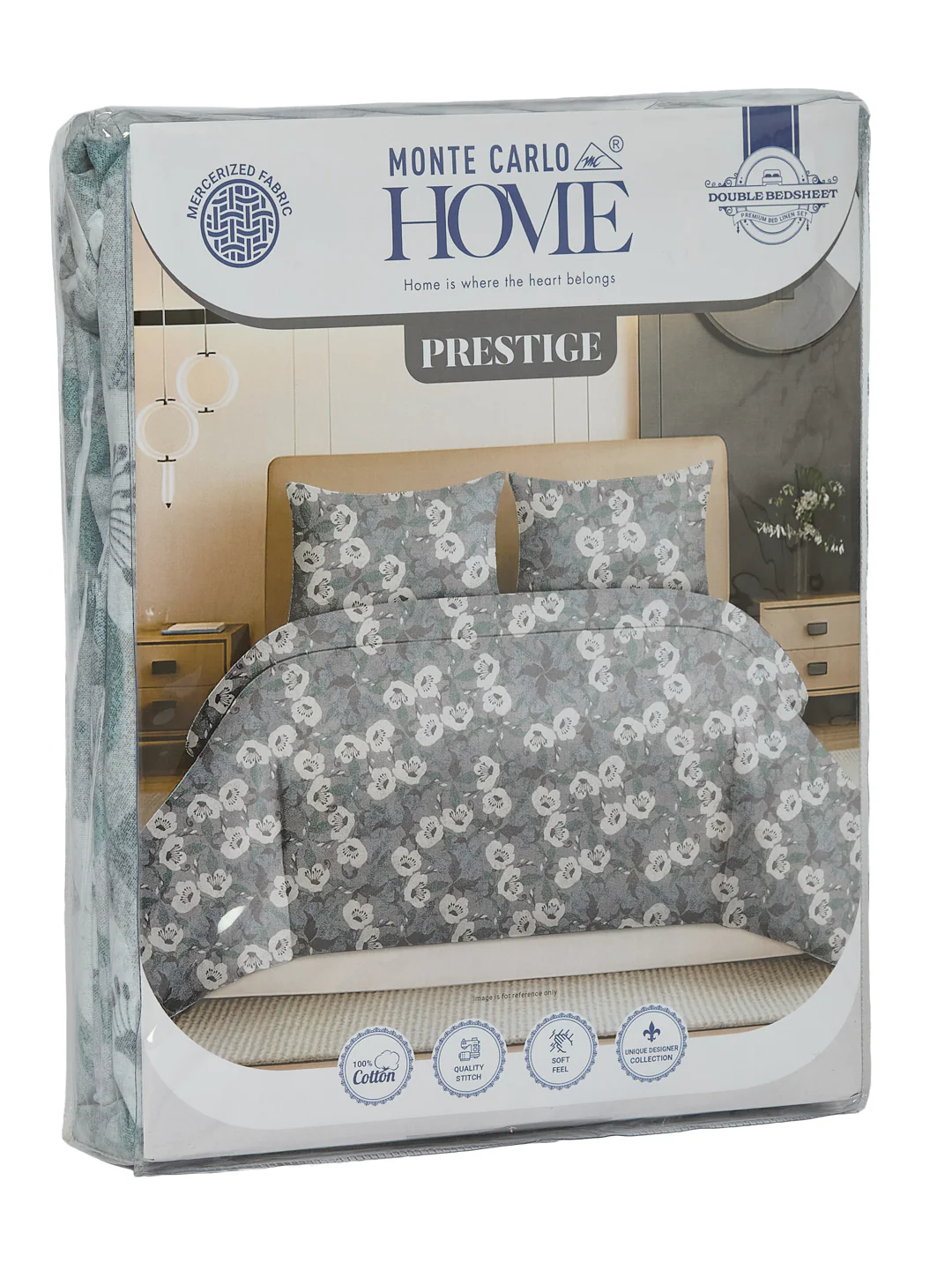 144 TC Pure Cotton Double Bed Bedsheet with 2 Pillow Covers Prestige Collection - Image 11