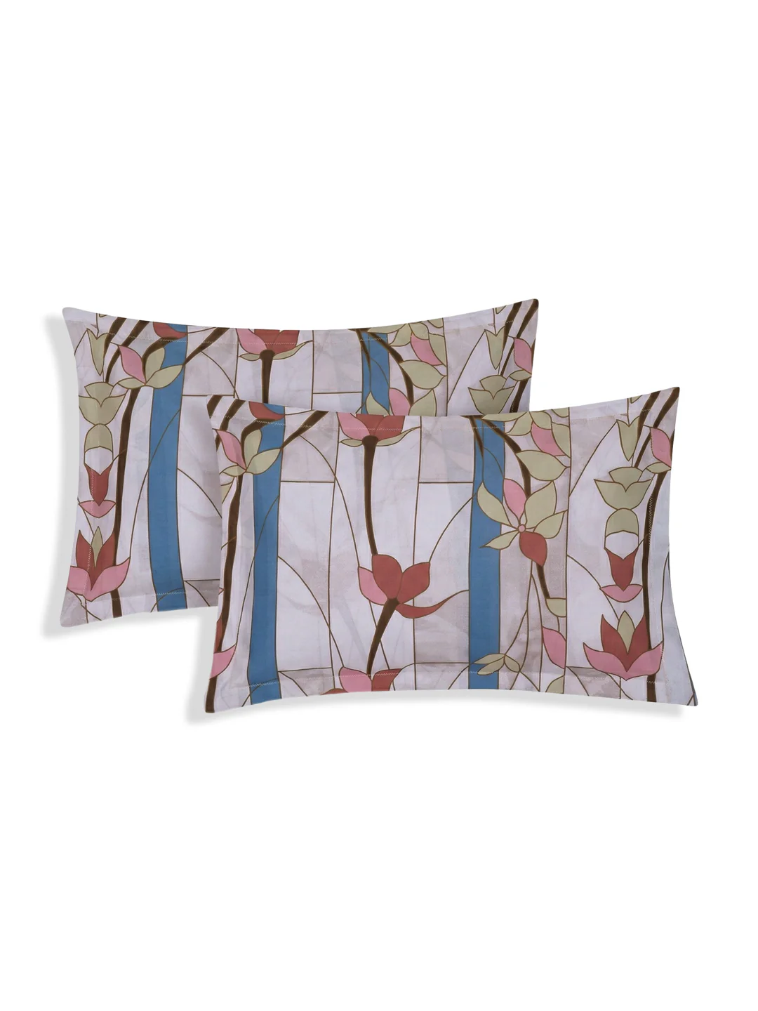 144 TC Pure Cotton King Size Bedsheet with 2 Pillow Covers Prestige Collection - Image 6