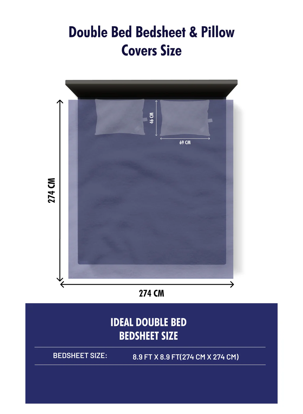 180 TC Cotton Double Bedsheet with 2 Pillow Covers - Image 9