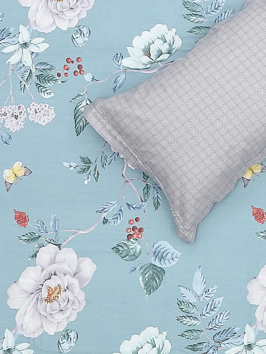 200 TC Cotton Double Bed Bedsheet with 2 Pillow Covers - Image 6