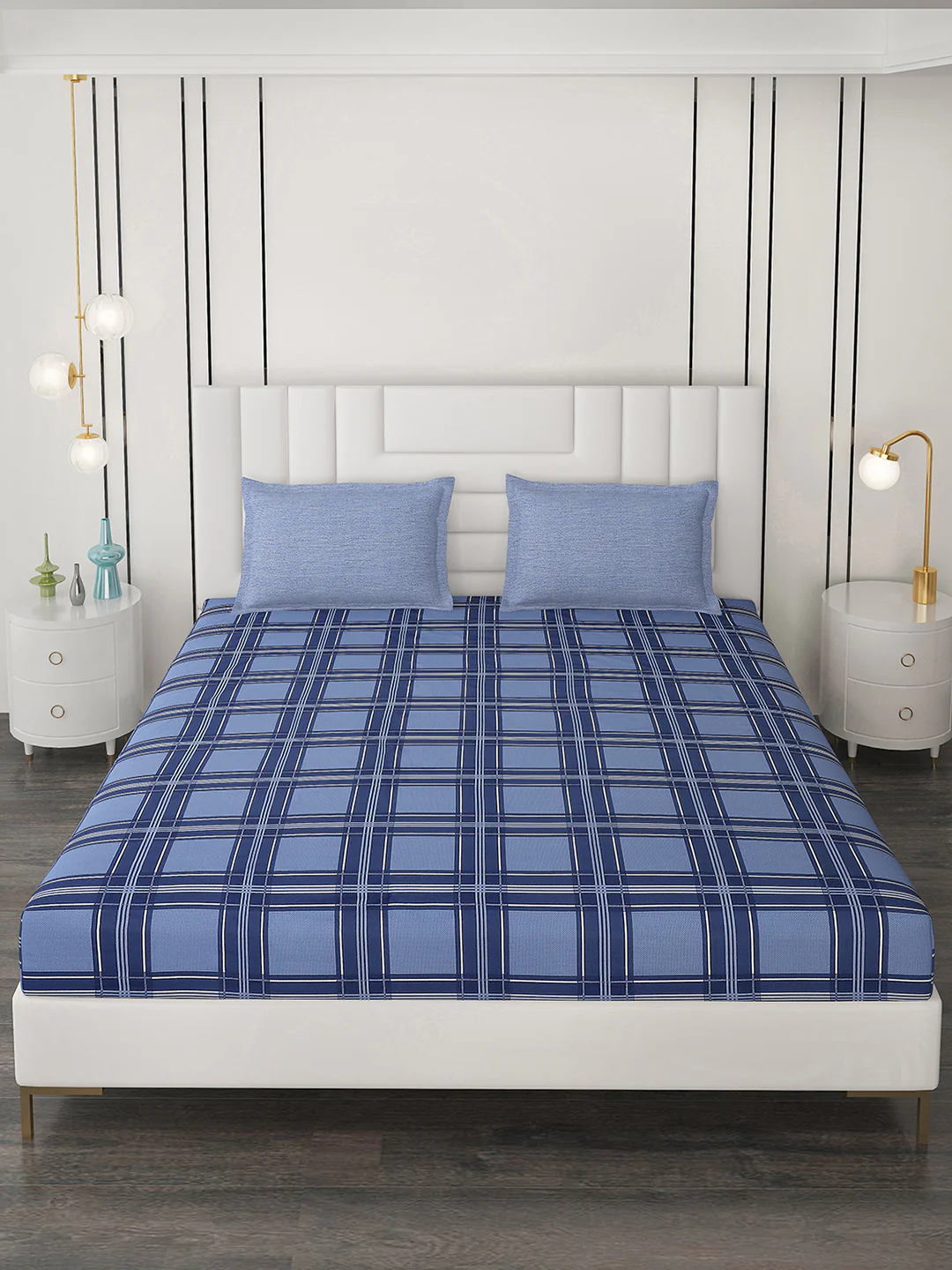 200 TC Cotton Double Bedsheet with 2 Pillow Covers - Image 4