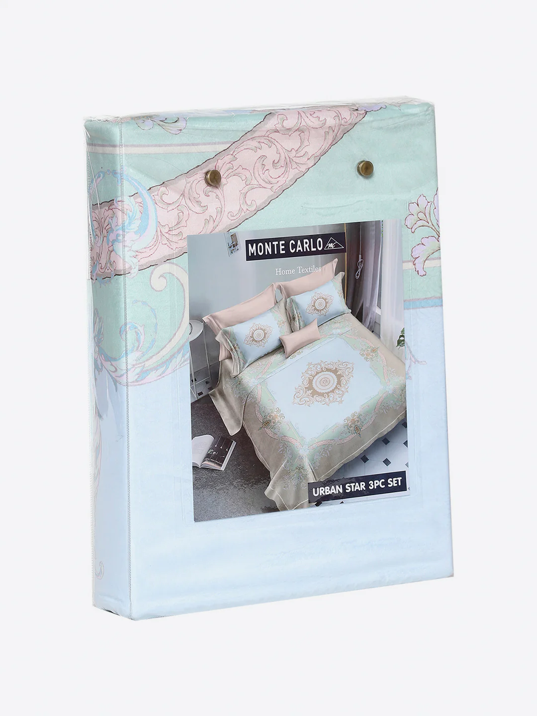 252 GSM 100% Polyester King Bed 1 Bedsheet with 2 Pillow Cover (Urban) - Image 9
