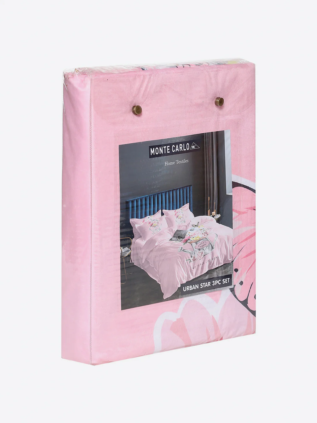 252 GSM 100% Polyester King Bed 1 Bedsheet with 2 Pillow Cover (Urban) - Image 9