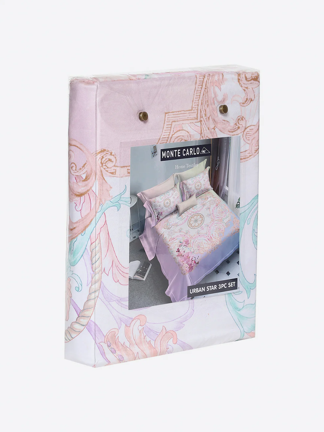 252 GSM 100% Polyester King Bed 1 Bedsheet with 2 Pillow Cover (Urban) - Image 9