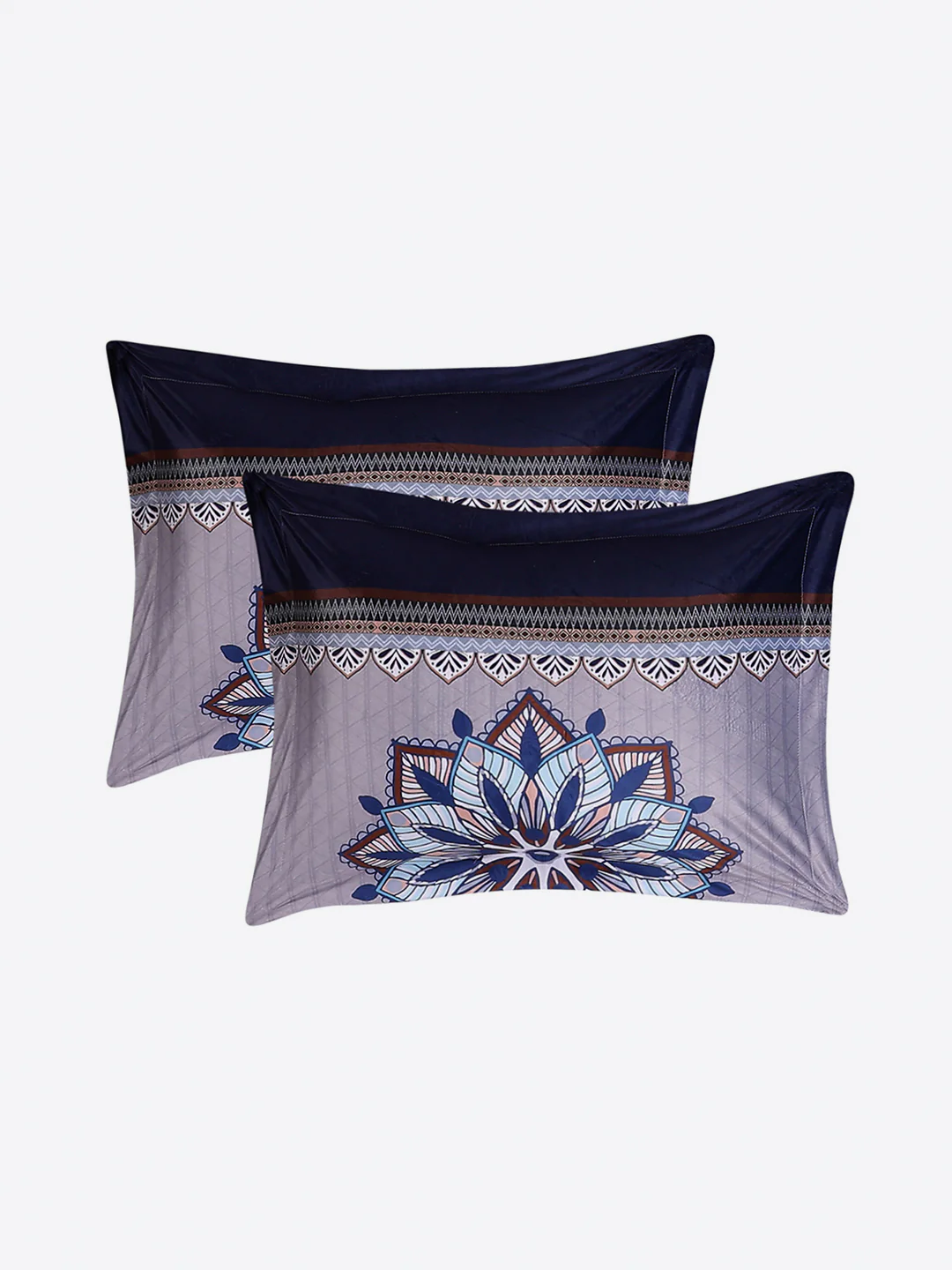 252 GSM 100% Polyester King Bed 1 Bedsheet with 2 Pillow Cover (Urban) - Image 7