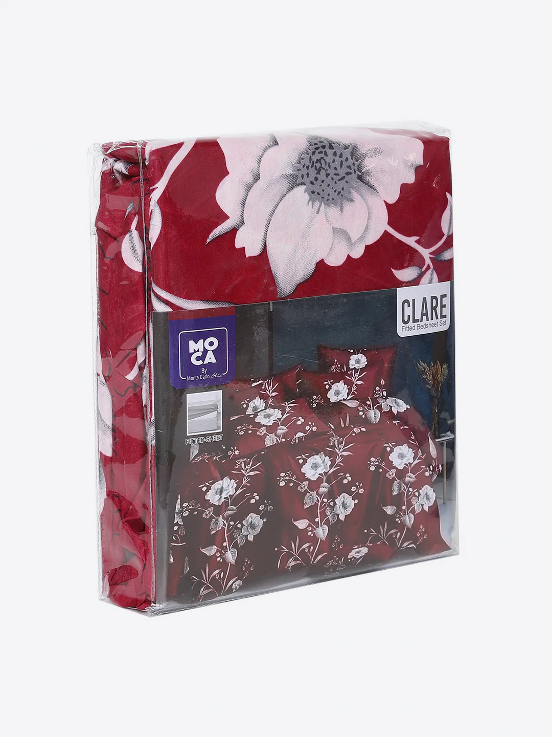 254 GSM Micro King Fitted Bed 1 Fitted Bedsheet with 2 Pillow Cover (Clare FT) - Image 10