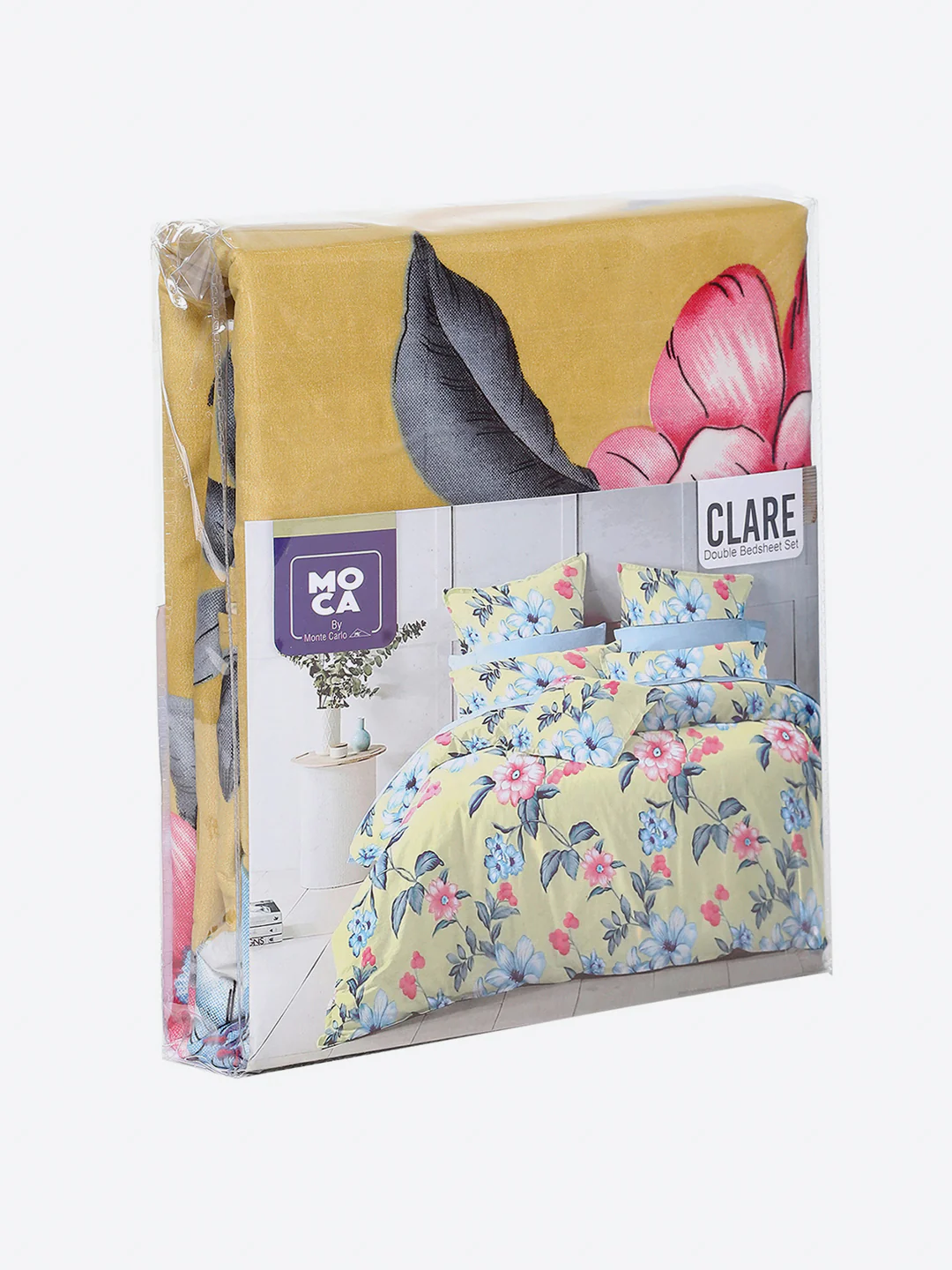 254 GSM Micro King Fitted Bed 1 Fitted Bedsheet with 2 Pillow Cover (Clare FT) - Image 10