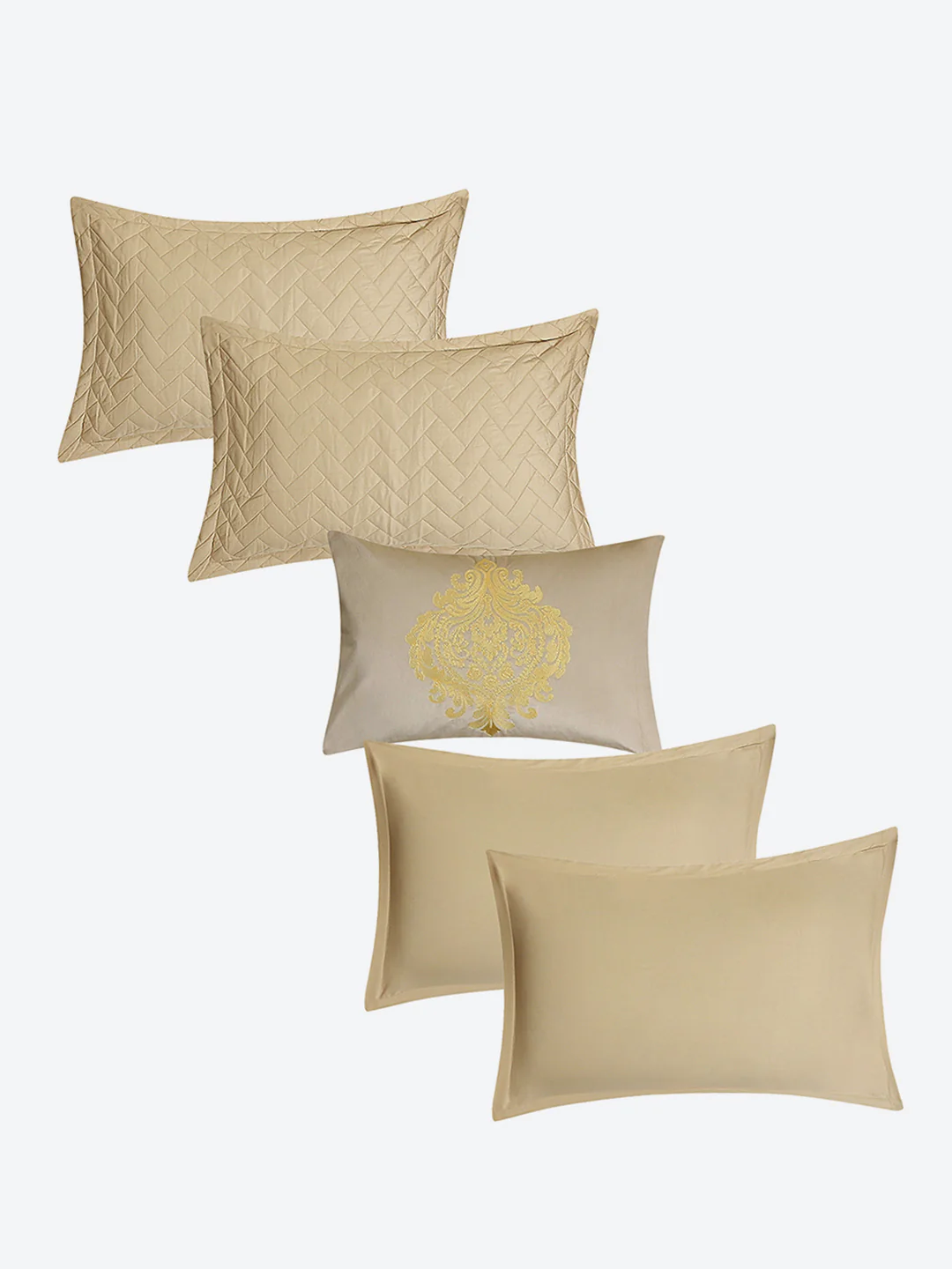 300 TC Cotton King Size Luxury 11 Pc Bedding Set (Trousseau) - Image 7