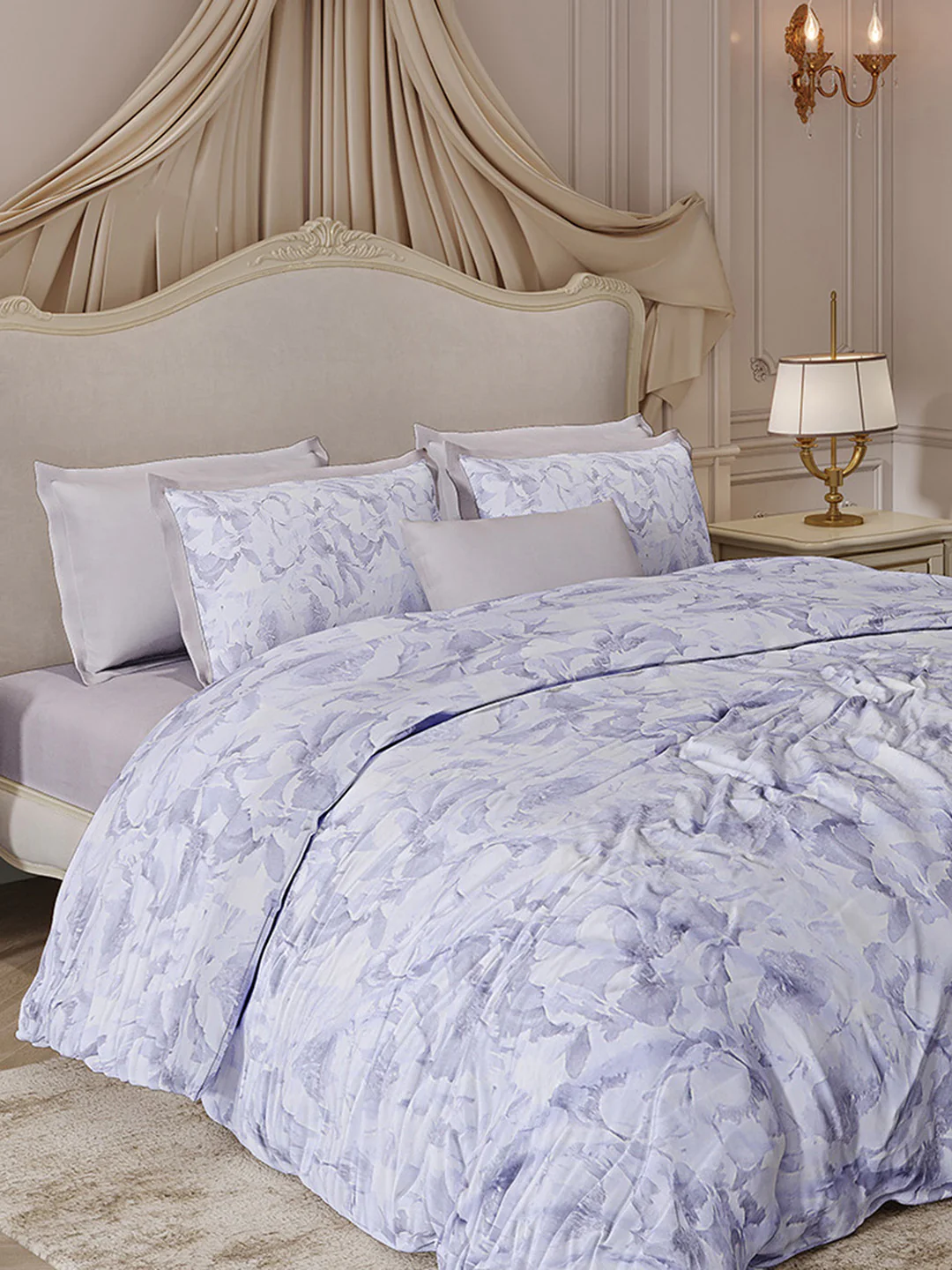 300 TC Cotton King Size Luxury 7 Pc Bedding Set (Heritage) - Image 2