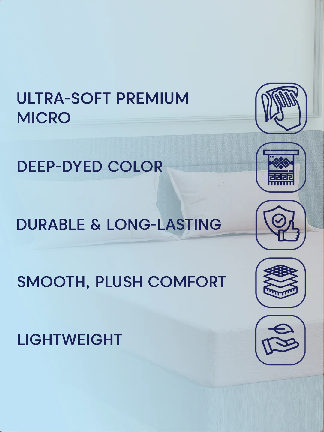 Luxury 300 TC Cotton Linen King Size Bedsheet with 2 Pillow Covers Eco Linen Collection - Image 9