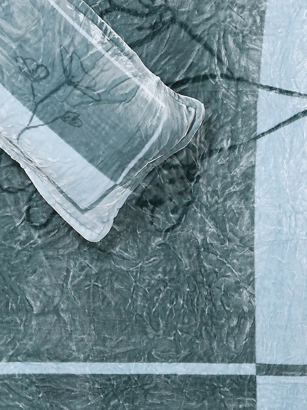 331 GSM 100% Polyester Double Bed 1 Bedsheet with 2 Pillow Cover (Miranda) - Image 5