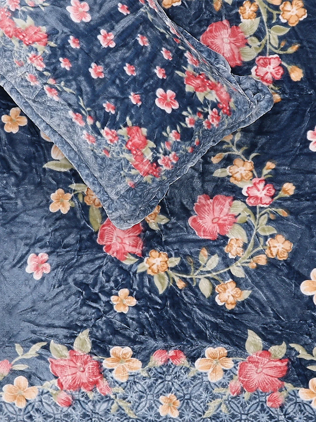 331 GSM 100% Polyester Double Bed 1 Bedsheet with 2 Pillow Cover (Miranda) - Image 5
