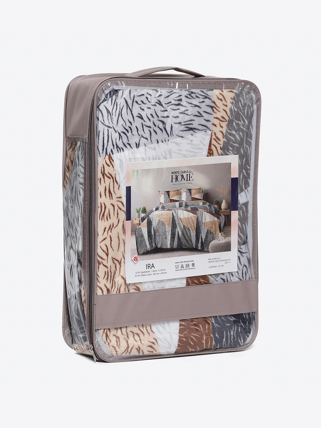 353 GSM 100% Polyester Single Bed 1 Bedsheet with 1 Pillow Cover (Ira) - Image 9